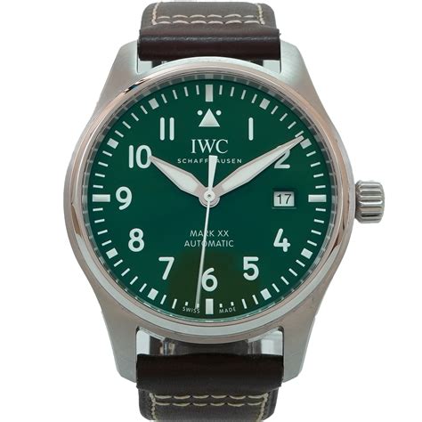 iwc mark xx green dial|IWC SCHAFFHAUSEN COMPLETES THE PILOT’S WATCH .